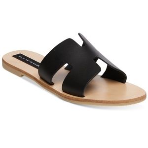 Steven Greece Sandals, Black size 7